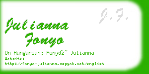 julianna fonyo business card